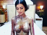 Silver body paint