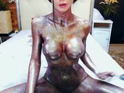 Silver body paint