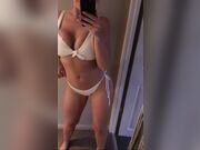 Melissa Debling - White Bikini Selfie Video