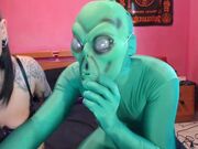 uroborox - alien bj and comshot in mouth