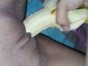 Colombian teen nude - Bella toying with banana