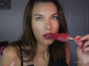 SabrinaVaz1 Youtube Onlyfans Eating Popsickle ASMR