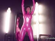 Fernanda Ferrari...Pink Catsuit