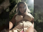 isabellaetthan shows pussy and boobs at park