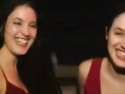 Energetic eighteen year old stunning twin sisters engag