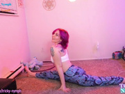 Tricky_nymph - Doing Yoga and splits