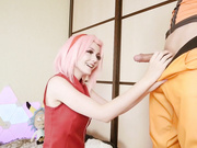 Sakura gives Naruto some ass (literally)