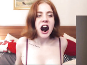 Teen eats her own thong for her master