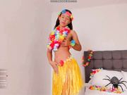 Effie_Castro hula dancing without underwear 15 Oct 2021