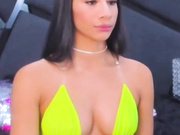Ninamalkovich in sexy green bikini livejasmin