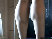 Schoolgirl muscular calves