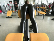 Leather leggings workout fitt fitness