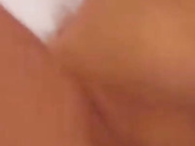 Asian sparks a CUMSHOT on her fake tits