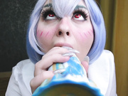 Rei Ayanami found her Christmas gift under c Christmas