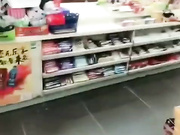 Chinese Skimpy Outfit In Convenience Store