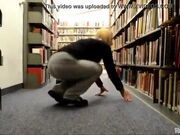Blonde suck & fuck dick in library