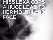 misslexa (lookalike) takes huge load on her face
