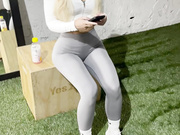 Scarlett Kisses gym and post workout session with daddy