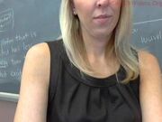 Cassideestarr teacher spanks herself in clasroom
