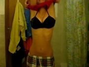 emo teen shows her tits