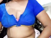 Telugu girl pressing boobs