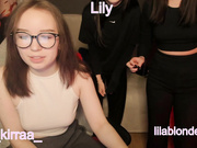 lilypa1mer with friends show pussy