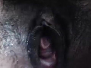 Pulsating orgasm close-up