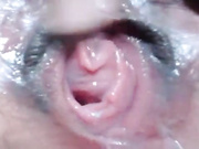 Pulsating orgasm close-up
