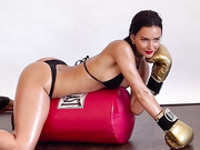 Rachel Cook - Bikini, Boxing, Oil