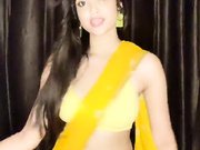 soumi yellow saree for her nude be my frnd@500 paytm