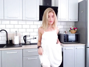 Ella__sweety White virgin dress, white stockings dances