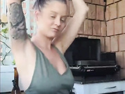 Beergirl getting her tit sucked by her husband