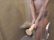 JennyJinx shower and didlo masturbation