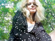 dianaholiday polka dot dress in the woods, NN no action