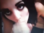 Paige WWE gets cum in mouth