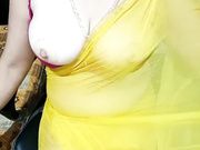 Shital boob show in transparent saree