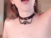 Camgirl armpit licking and dildo bj