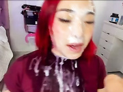 Spit on clothes, slobber on shirt, messy clothes