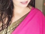 Mitali top bhabhi transparent saree