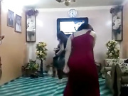 Two arab girls dancing