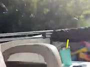on a boat cruise