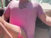 on a boat cruise