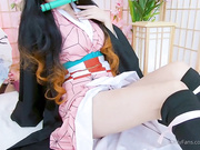 Birori rose Nezuko cosplay