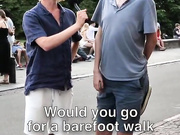 Encourage your girlfriend to just do it and change walk