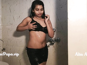 Desi mature women shower aalia