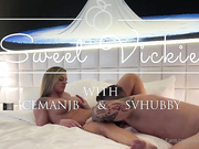 Sweet vickie fucks with icemanjb and svhubby