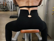 Israeli girl back muscles