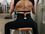 Israeli girl back muscles