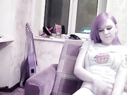 pink haired girl orgasm